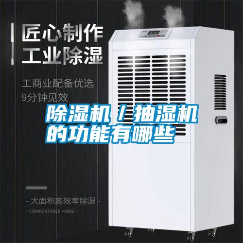 除濕機／抽濕機的功能有哪些