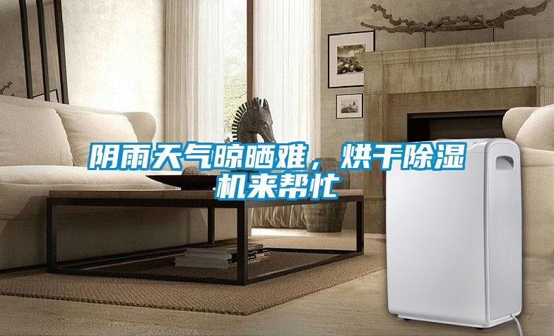 陰雨天氣晾曬難，烘干除濕機來幫忙