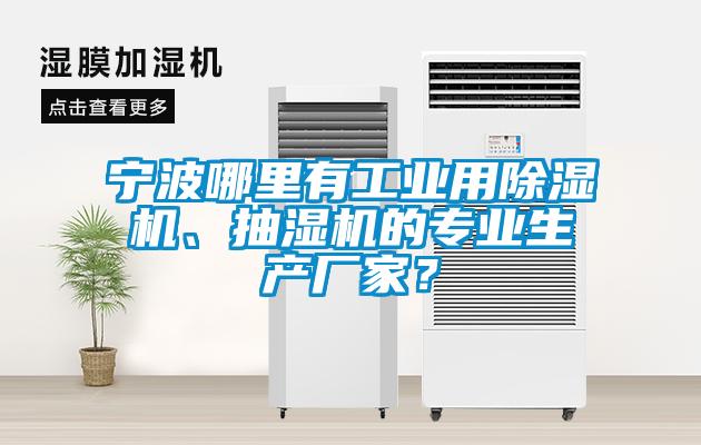 寧波哪里有工業用除濕機、抽濕機的專業生產廠家？