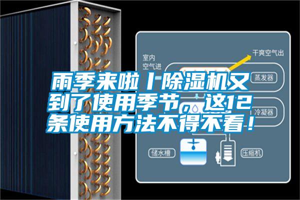 雨季來啦丨除濕機又到了使用季節，這12條使用方法不得不看！