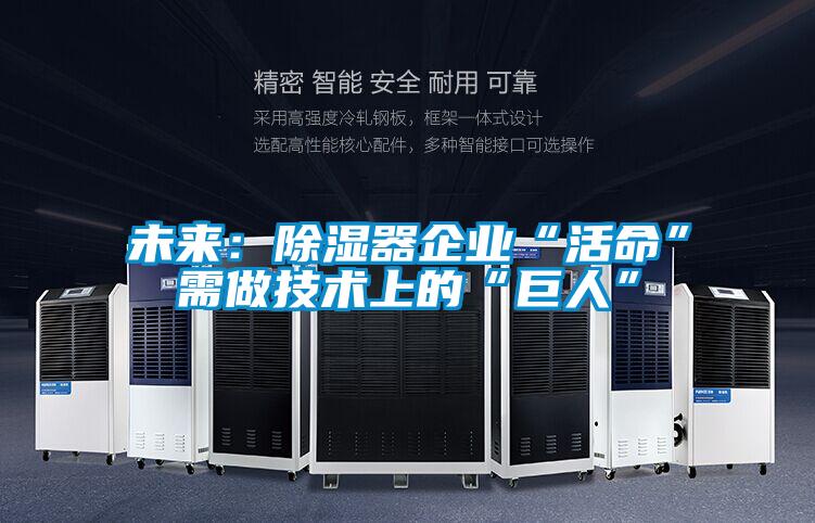 未來:除濕器企業(yè)“活命”需做技術(shù)上的“巨人”