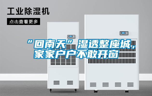 “回南天”濕透整座城，家家戶戶不敢開窗