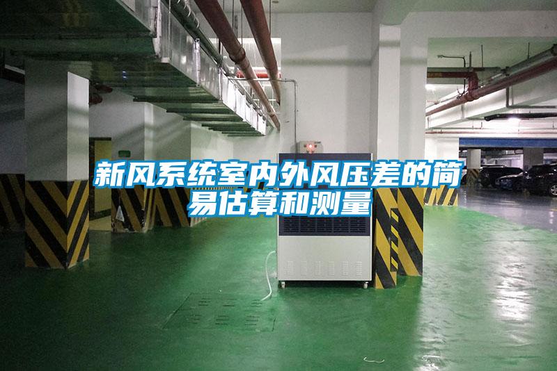 新風系統室內外風壓差的簡易估算和測量