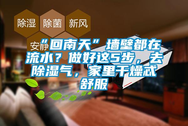 “回南天”墻壁都在流水？做好這5步，去除濕氣，家里干燥忒舒服