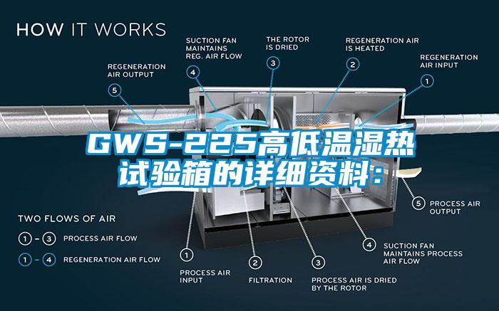 GWS-225高低溫濕熱試驗箱的詳細資料：