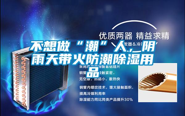 不想做“潮”人，陰雨天帶火防潮除濕用品