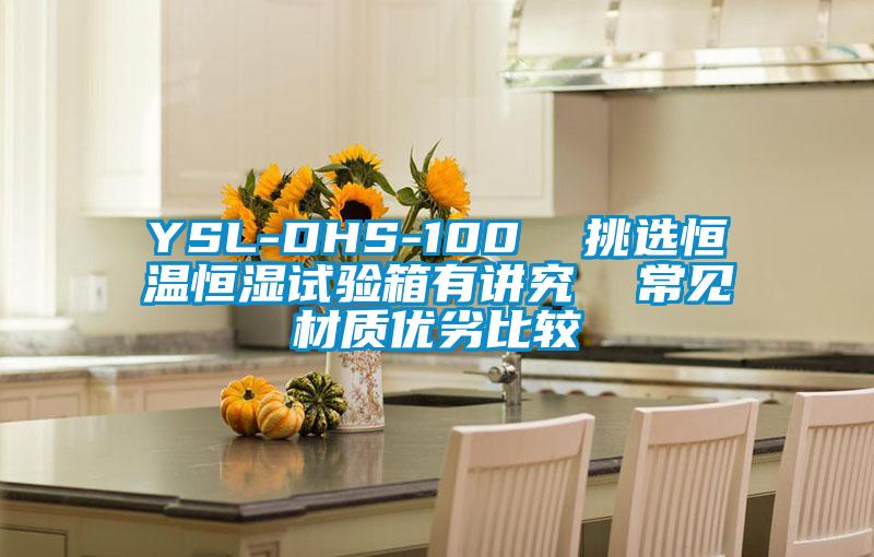 YSL-DHS-100  挑選恒溫恒濕試驗(yàn)箱有講究  常見(jiàn)材質(zhì)優(yōu)劣比較
