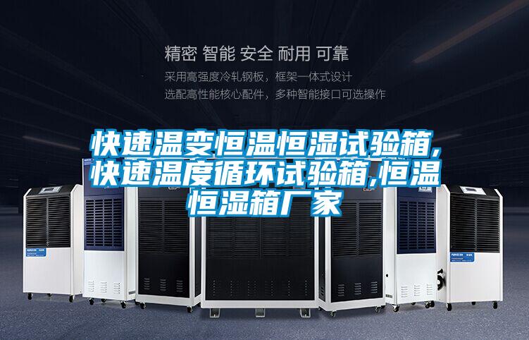 快速溫變恒溫恒濕試驗箱,快速溫度循環(huán)試驗箱,恒溫恒濕箱廠家