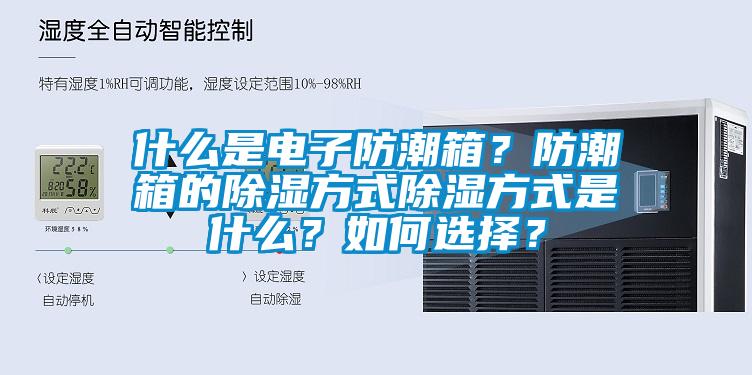 什么是電子防潮箱？防潮箱的除濕方式除濕方式是什么？如何選擇？