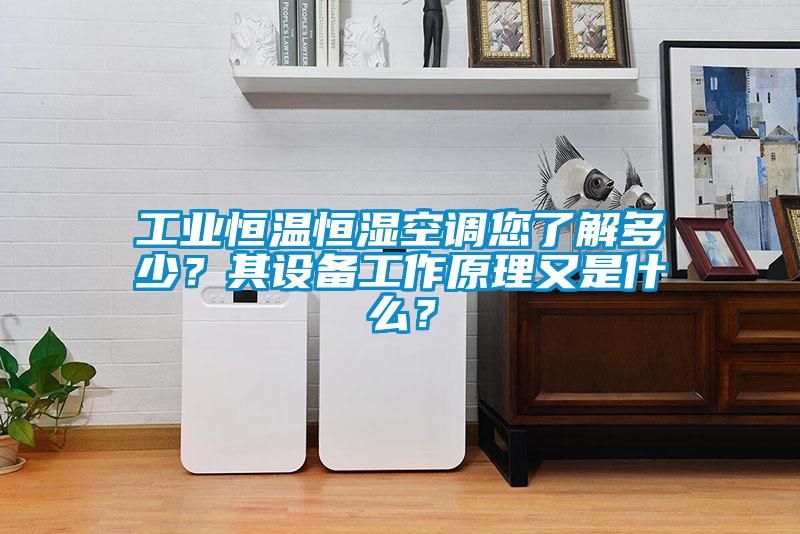 工業恒溫恒濕空調您了解多少？其設備工作原理又是什么？