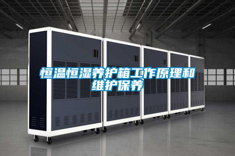 恒溫恒濕養護箱工作原理和維護保養