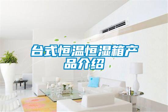 臺(tái)式恒溫恒濕箱產(chǎn)品介紹
