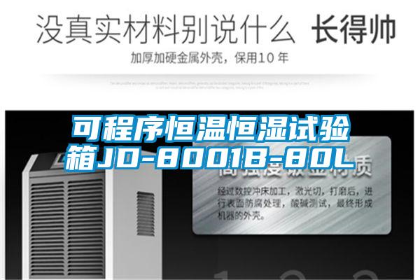 可程序恒溫恒濕試驗箱JD-8001B-80L