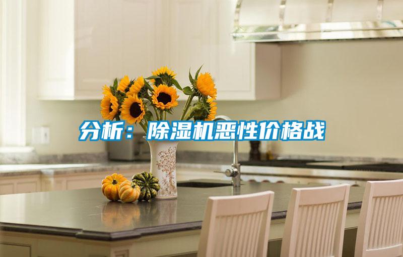 分析：除濕機(jī)惡性價(jià)格戰(zhàn)