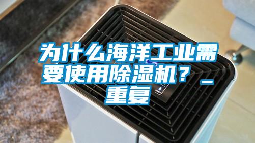 為什么海洋工業需要使用除濕機？_重復