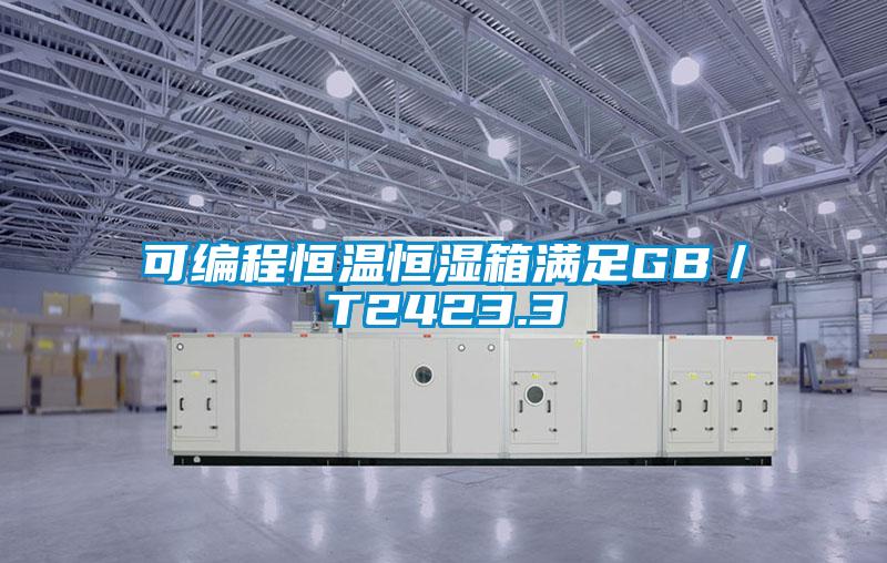 可編程恒溫恒濕箱滿足GB／T2423.3