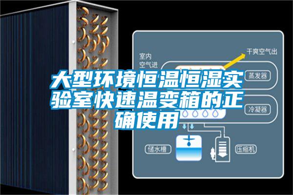 大型環(huán)境恒溫恒濕實驗室快速溫變箱的正確使用