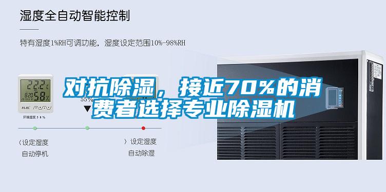 對抗除濕，接近70%的消費者選擇專業除濕機