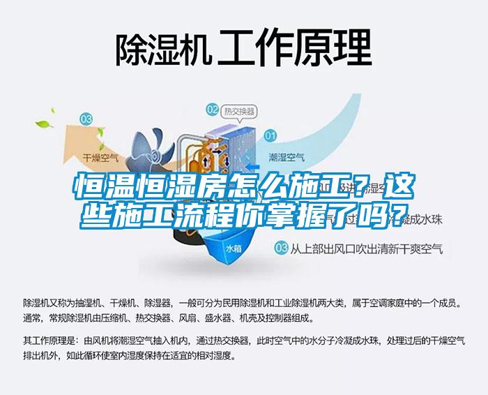 恒溫恒濕房怎么施工?這些施工流程你掌握了嗎?