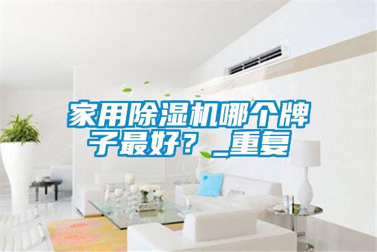 家用除濕機(jī)哪個(gè)牌子最好？_重復(fù)
