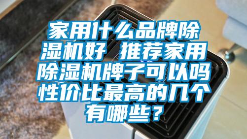 家用什么品牌除濕機好 推薦家用除濕機牌子可以嗎性價比最高的幾個有哪些?