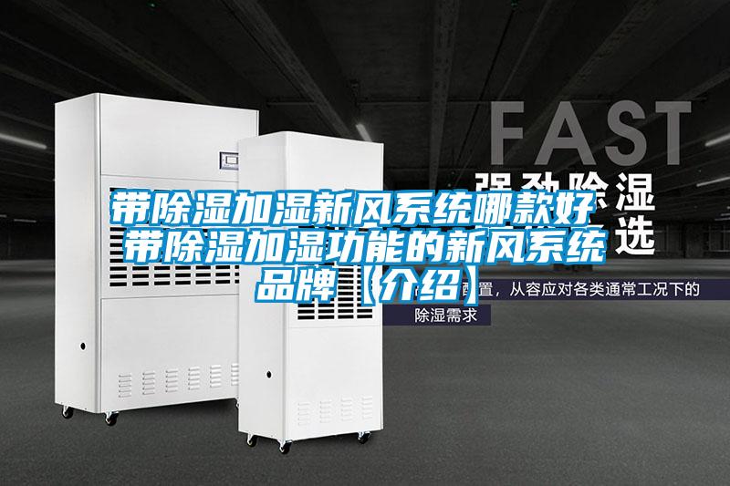 帶除濕加濕新風系統哪款好 帶除濕加濕功能的新風系統品牌【介紹】
